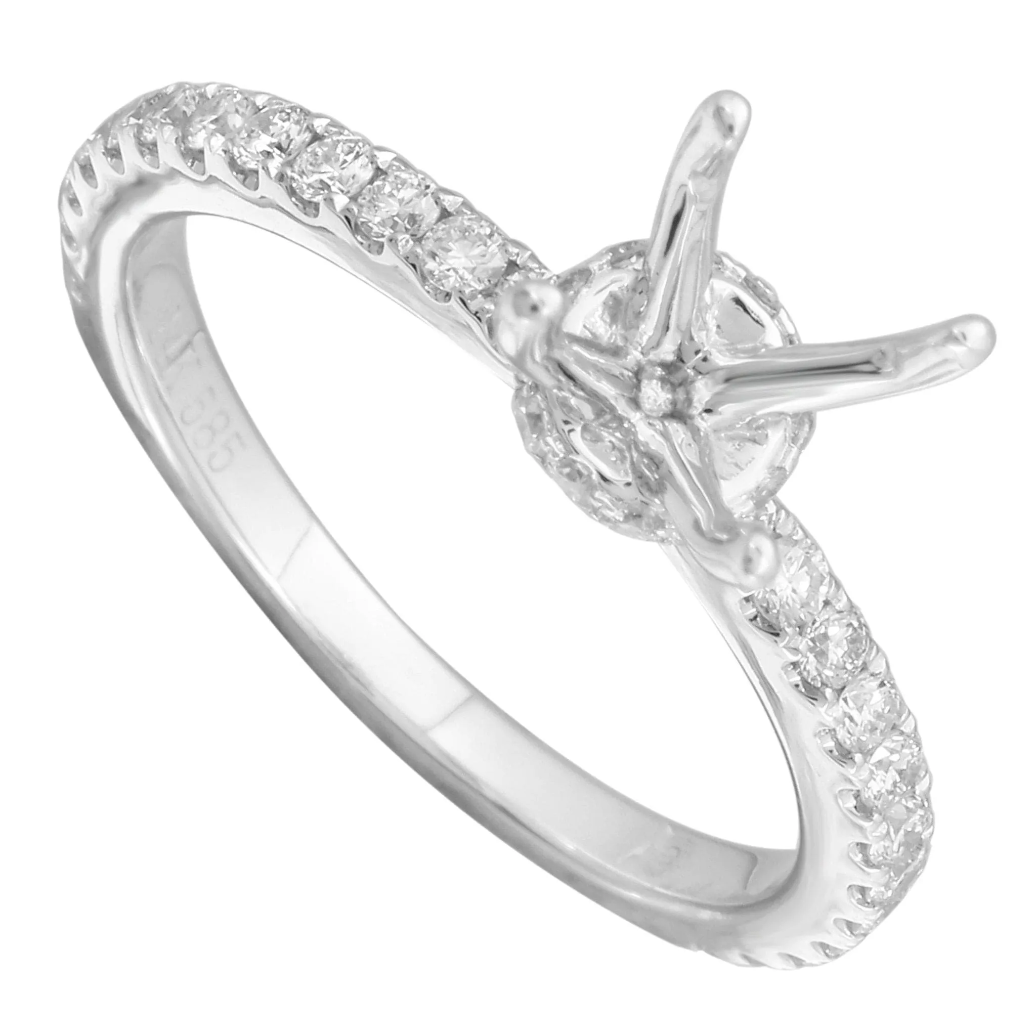 Solitaire Semi-Mount Engagement Ring