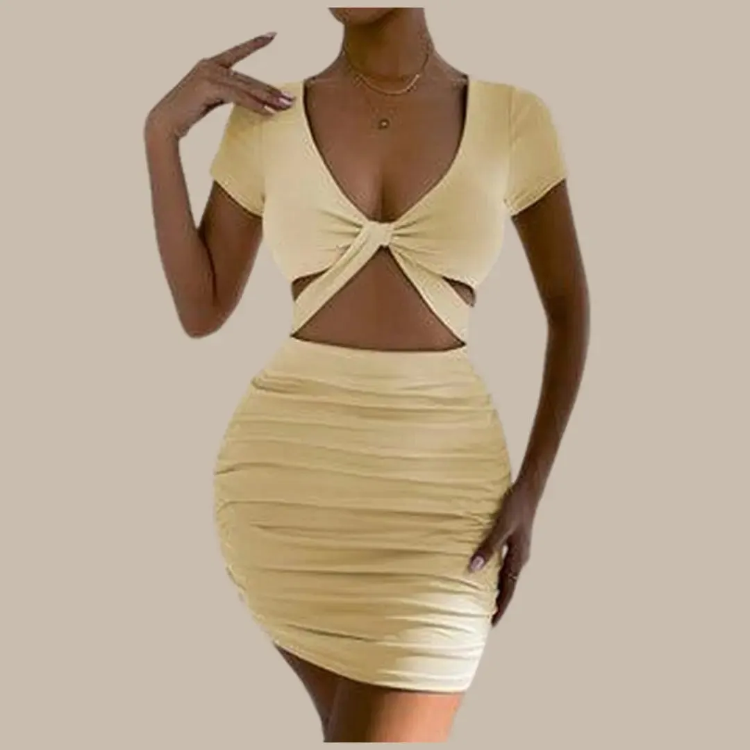 Summer New Sexy Wrap Hip Dress