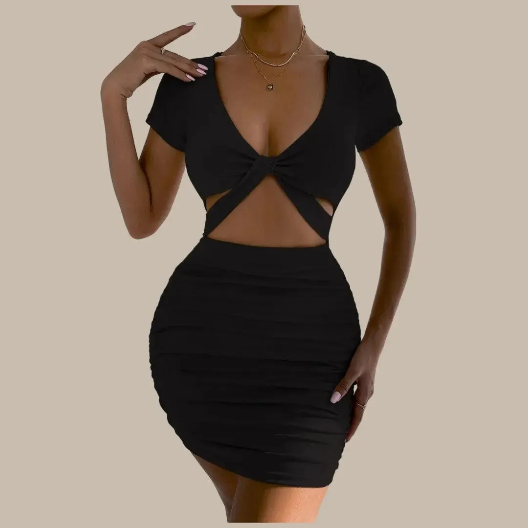 Summer New Sexy Wrap Hip Dress