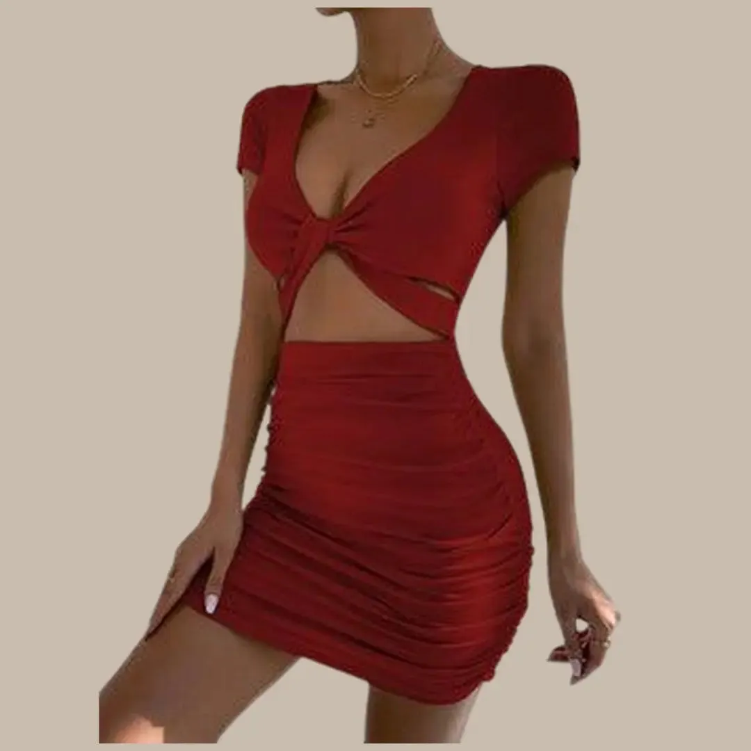 Summer New Sexy Wrap Hip Dress