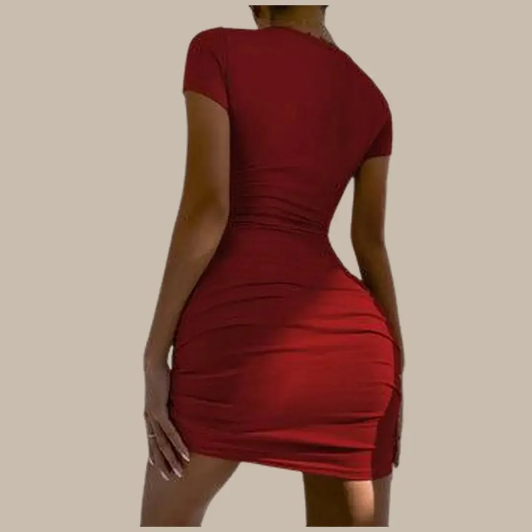 Summer New Sexy Wrap Hip Dress