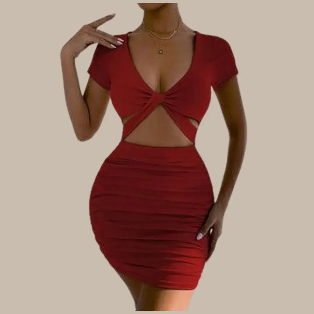 Summer New Sexy Wrap Hip Dress