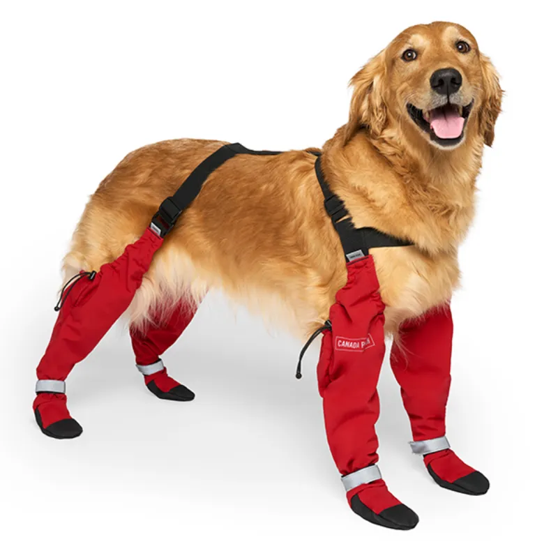 Suspender Boots by Canada Pooch - All Sizes - Red