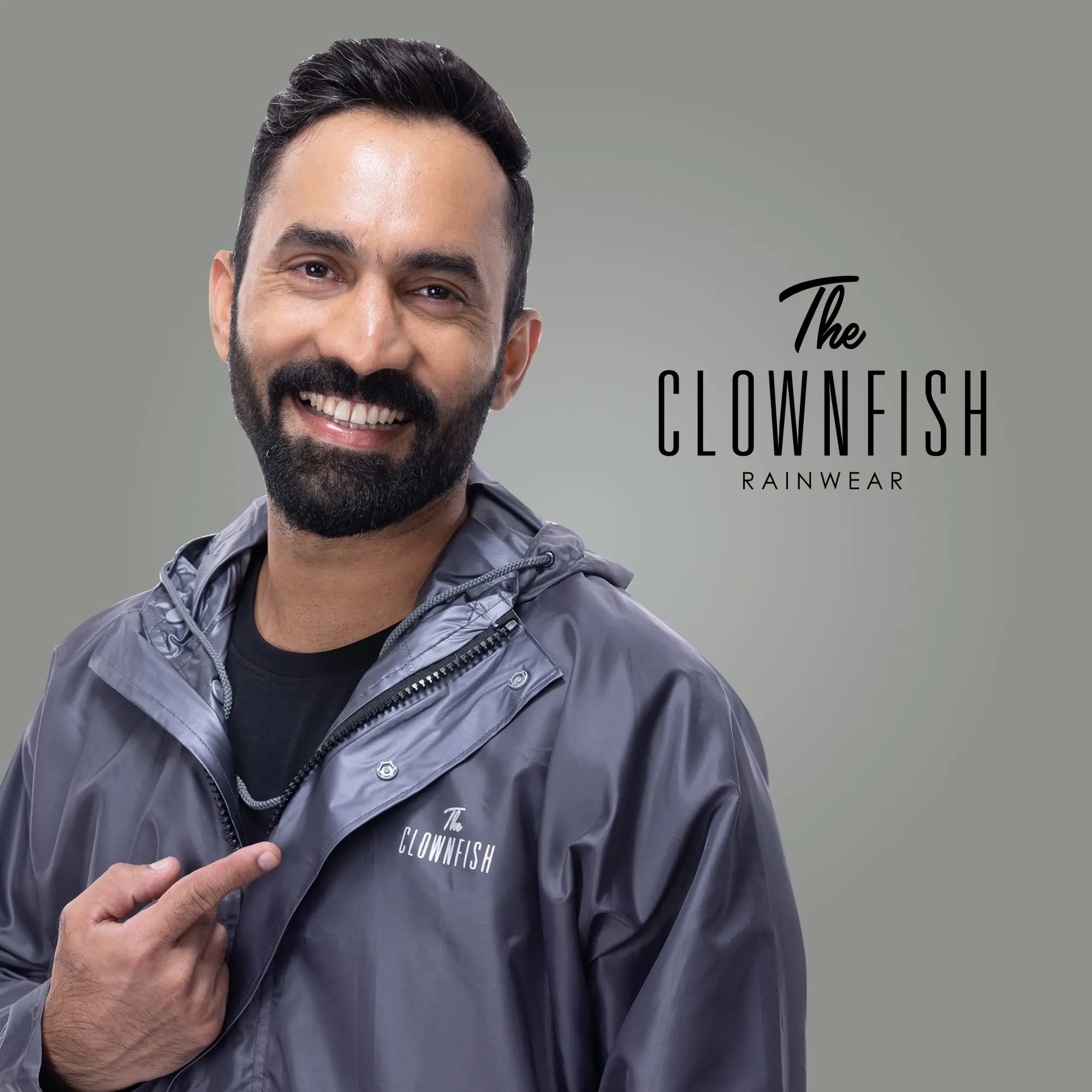 THE CLOWNFISH Monarch Pro Series Men's Waterproof Polyester Double Coating Reversible Raincoat with Hood and Reflector Logo at Back for Night Travelling. Set of Top and Bottom (Navy Blue, XXXL)