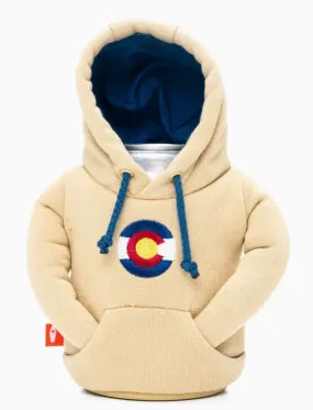 The Colorado Hoodie - Can Cooler- Taco Tan & Sailor Blue