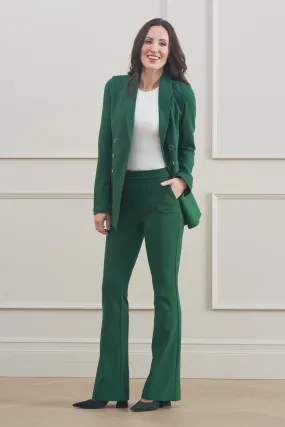 The Dolly Flare Pant Forest Green