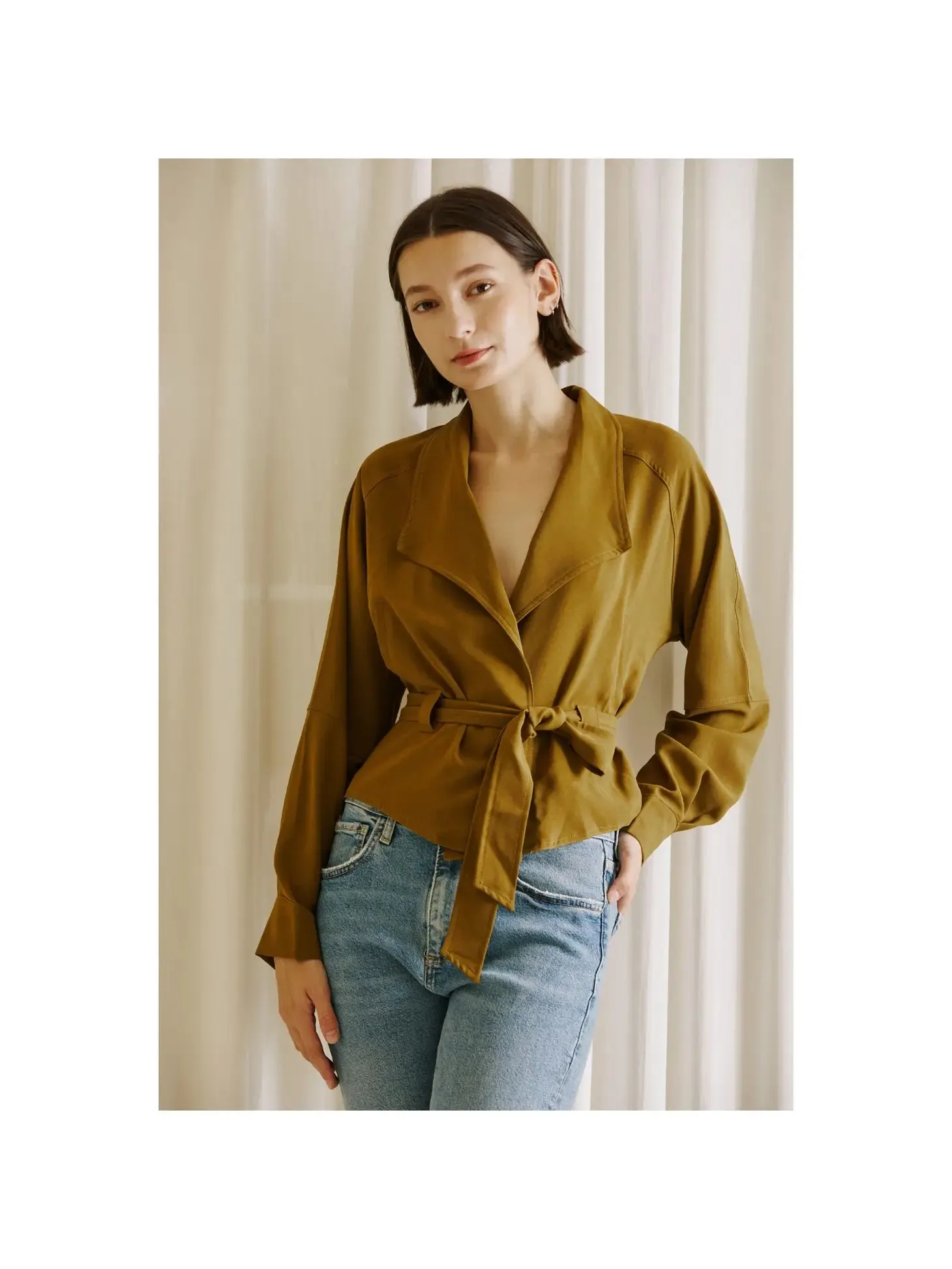 The Liv Wrap Blazer Top