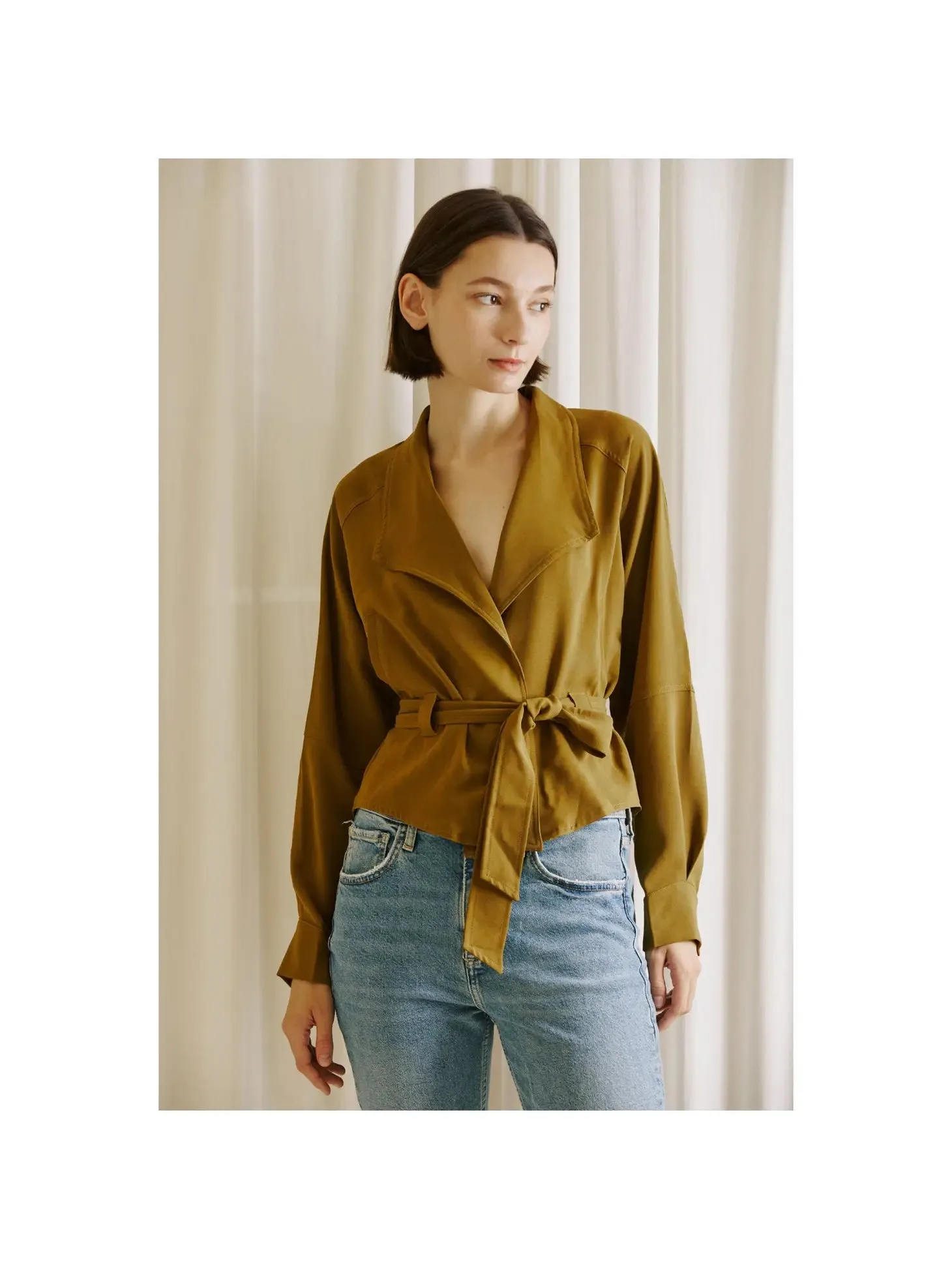 The Liv Wrap Blazer Top