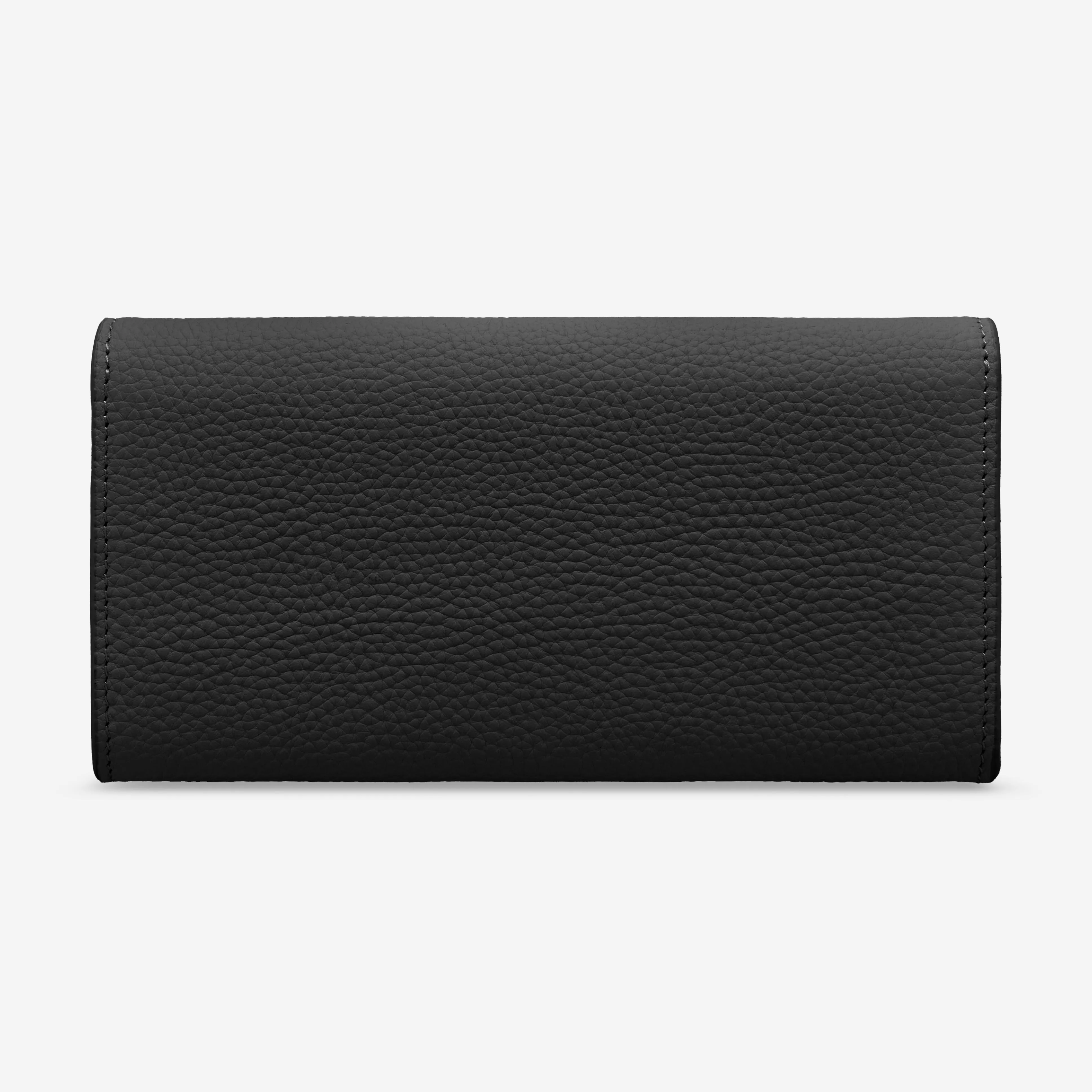 The Long Flap Wallet - Pomegranate Caviar