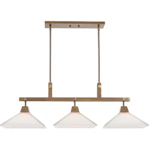 Uttermost Brookdale Industrial 3 Light Linear Chandelier