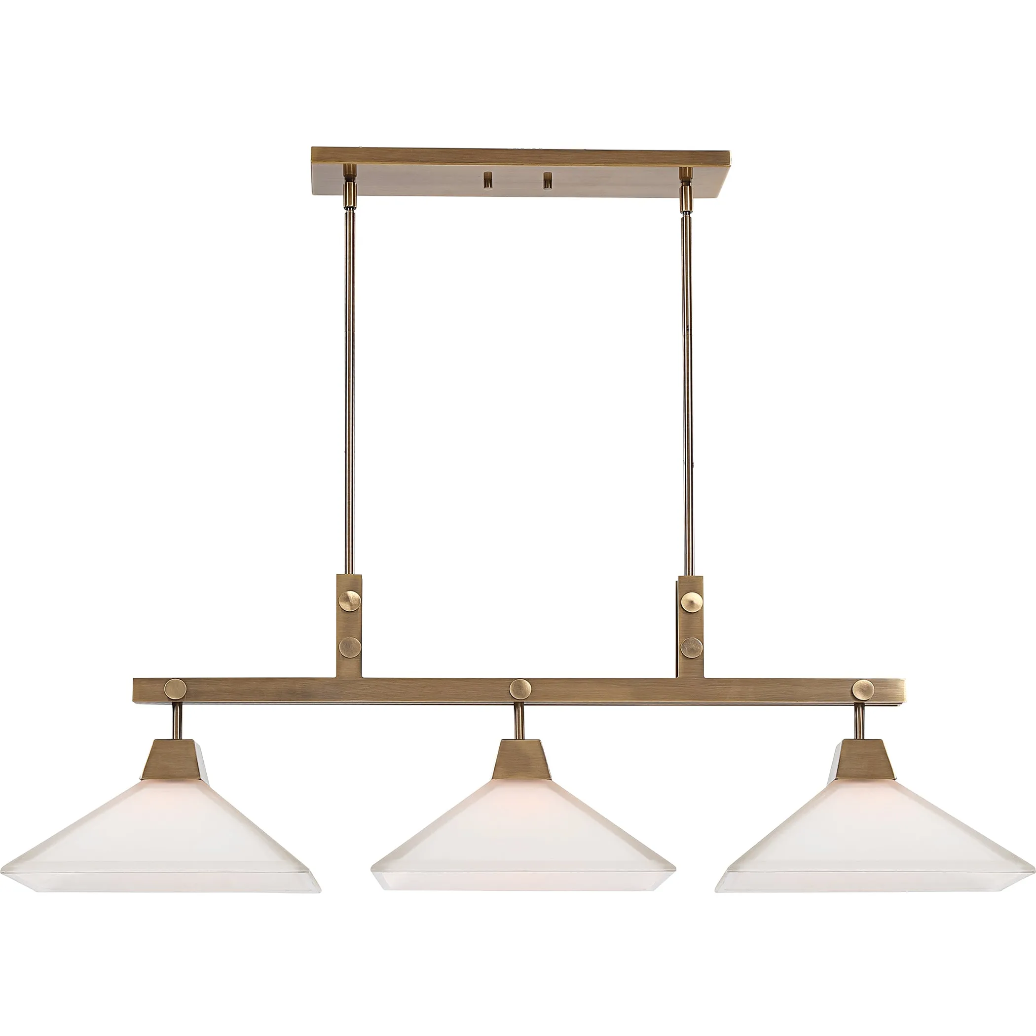 Uttermost Brookdale Industrial 3 Light Linear Chandelier