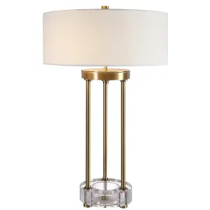 Uttermost Pantheon Brass Rod Table Lamp