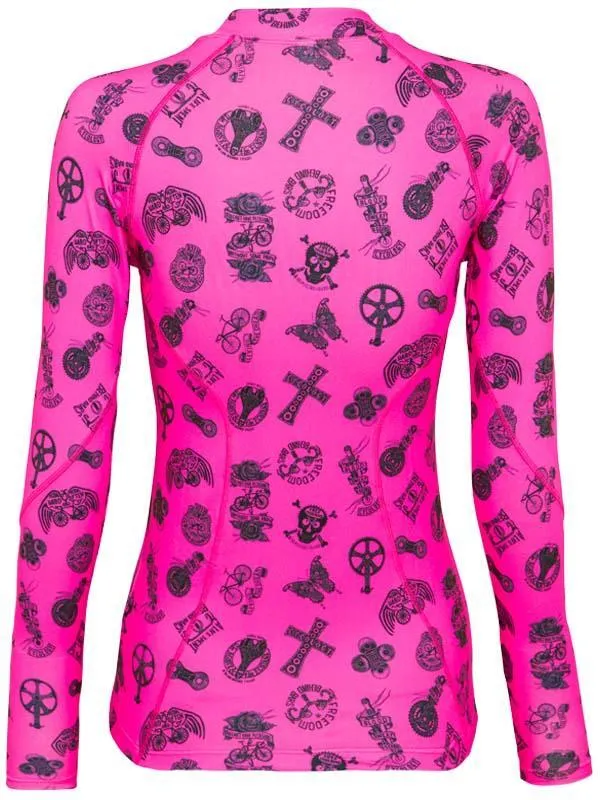 Velosophy (Pink) Women's Long Sleeve Base Layer