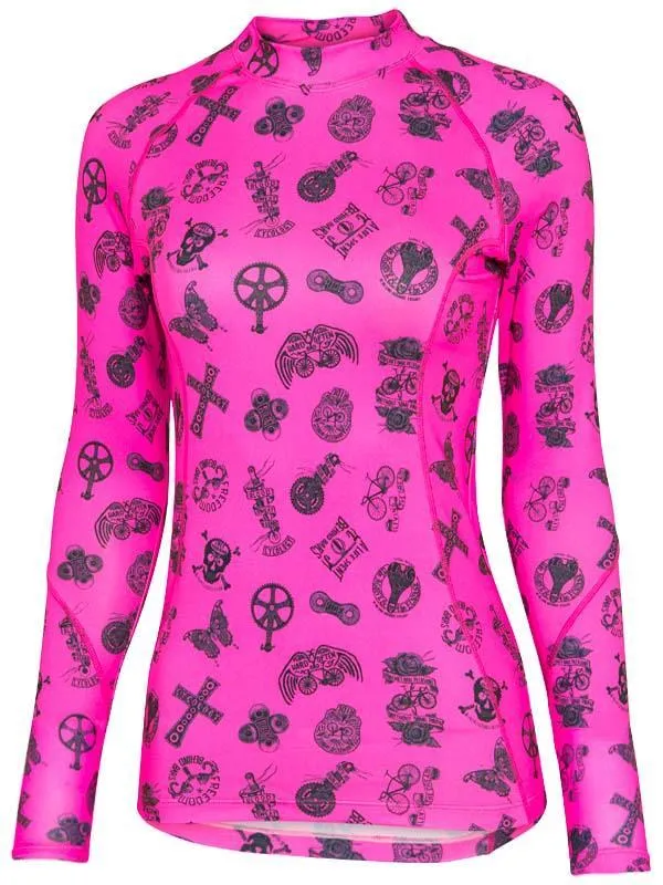 Velosophy (Pink) Women's Long Sleeve Base Layer