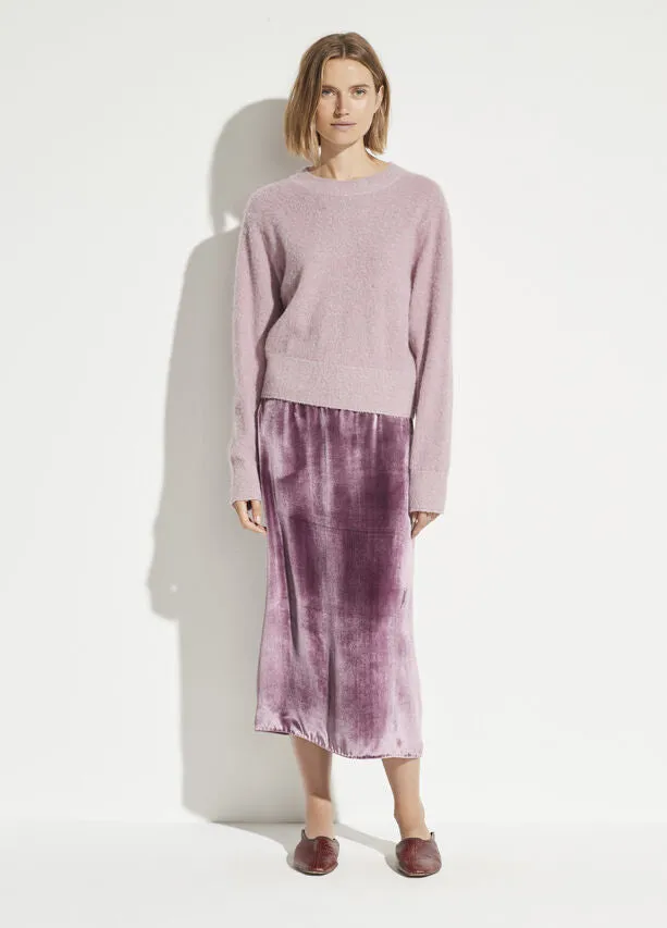 Vince - Panne Wrap Skirt in Amarena