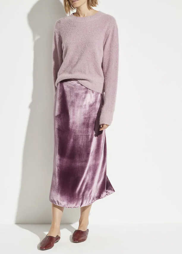 Vince - Panne Wrap Skirt in Amarena