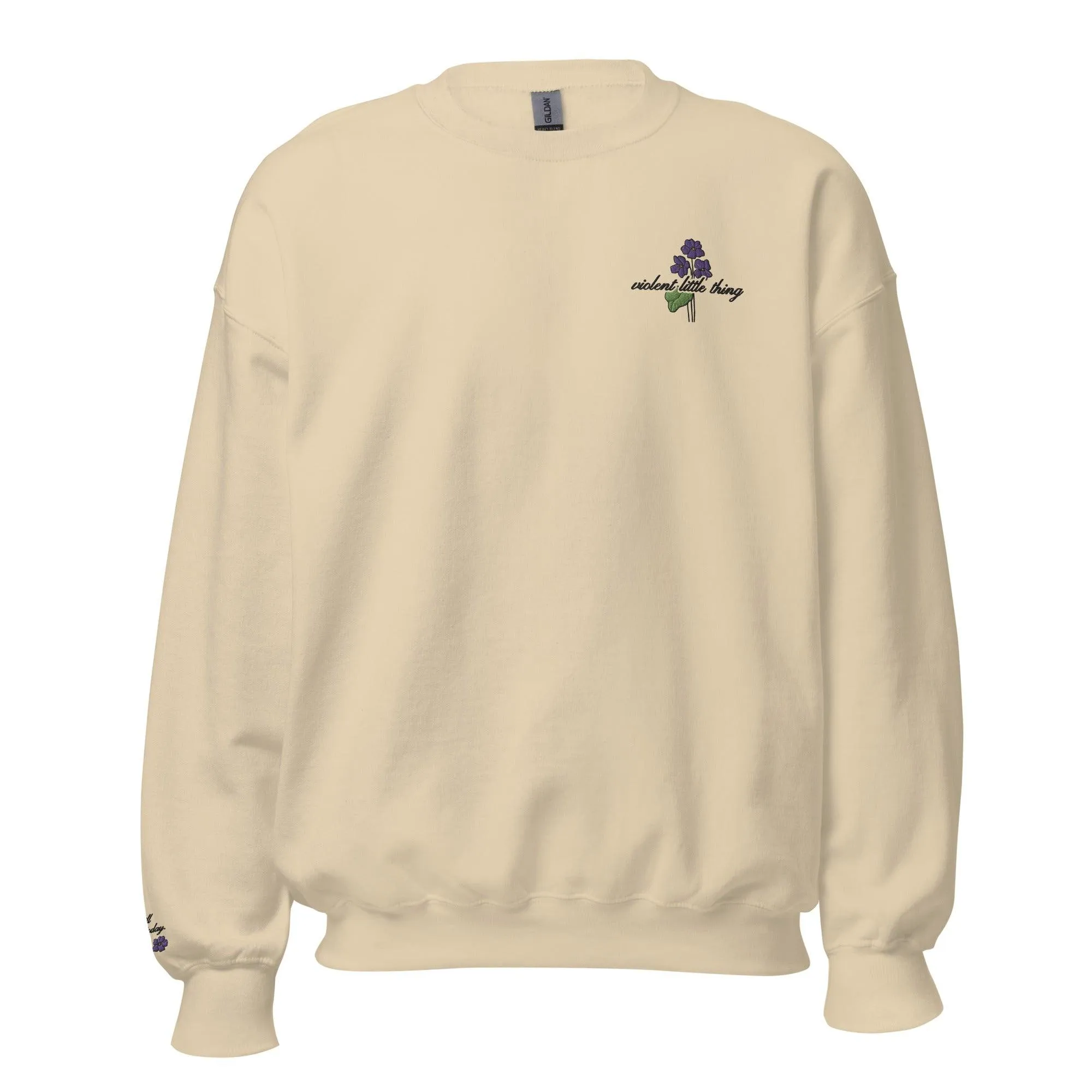 Violent Little Thing Embroidered Sweater