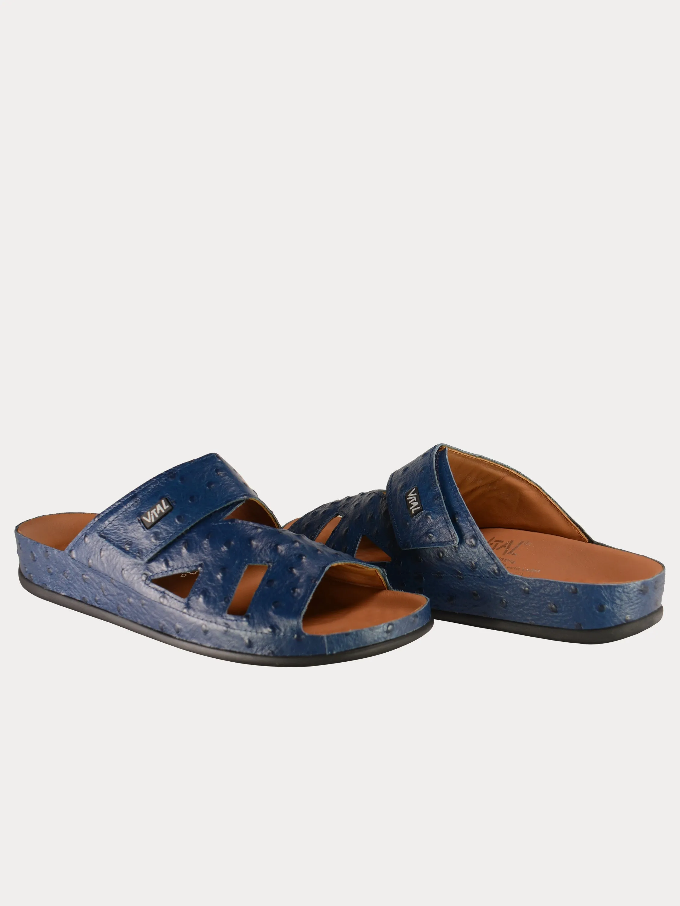 Vital Mens Detail Strap Leather Sandals