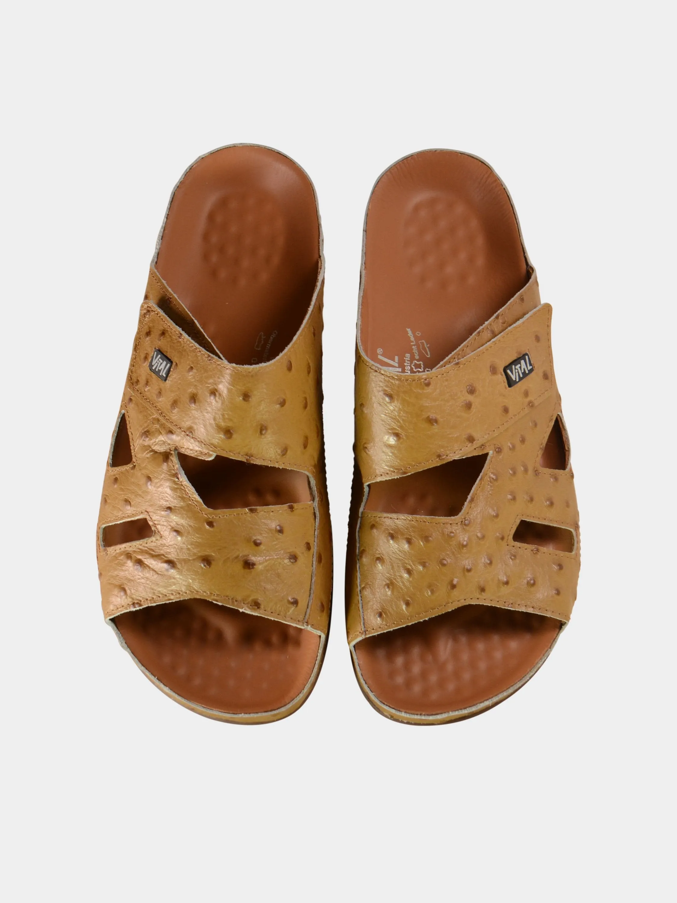 Vital Mens Detail Strap Leather Sandals