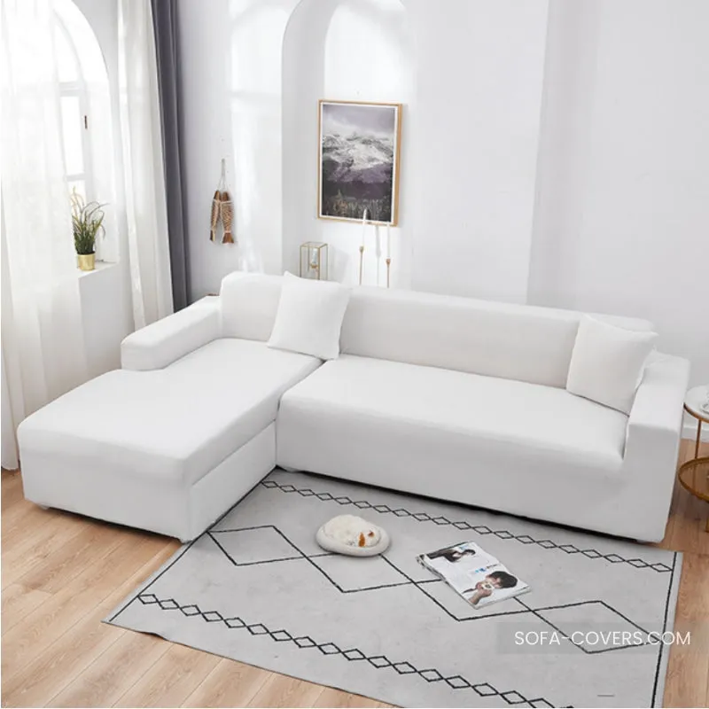 White couch cover