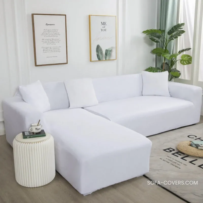 White couch cover