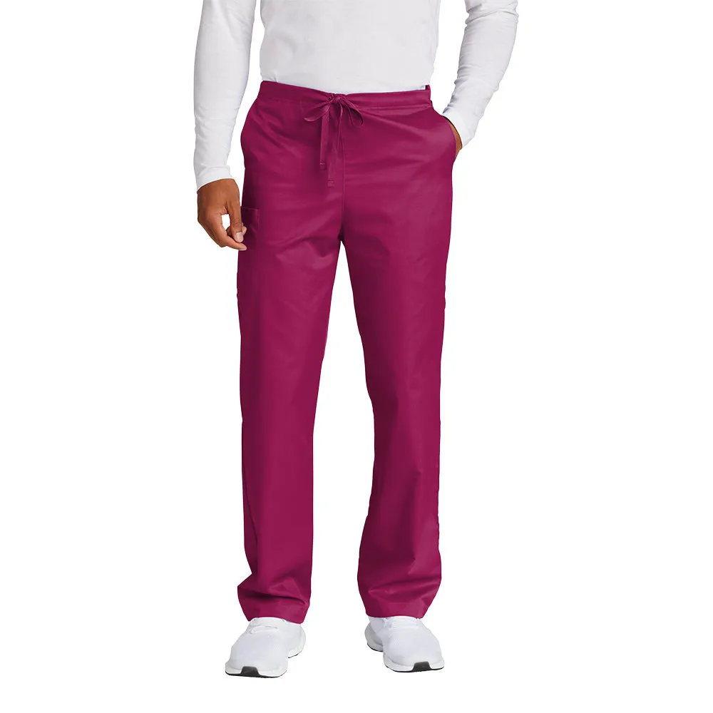 WonderWink® Men’s WorkFlex™ Mock Wrap Cargo Pants - Wine