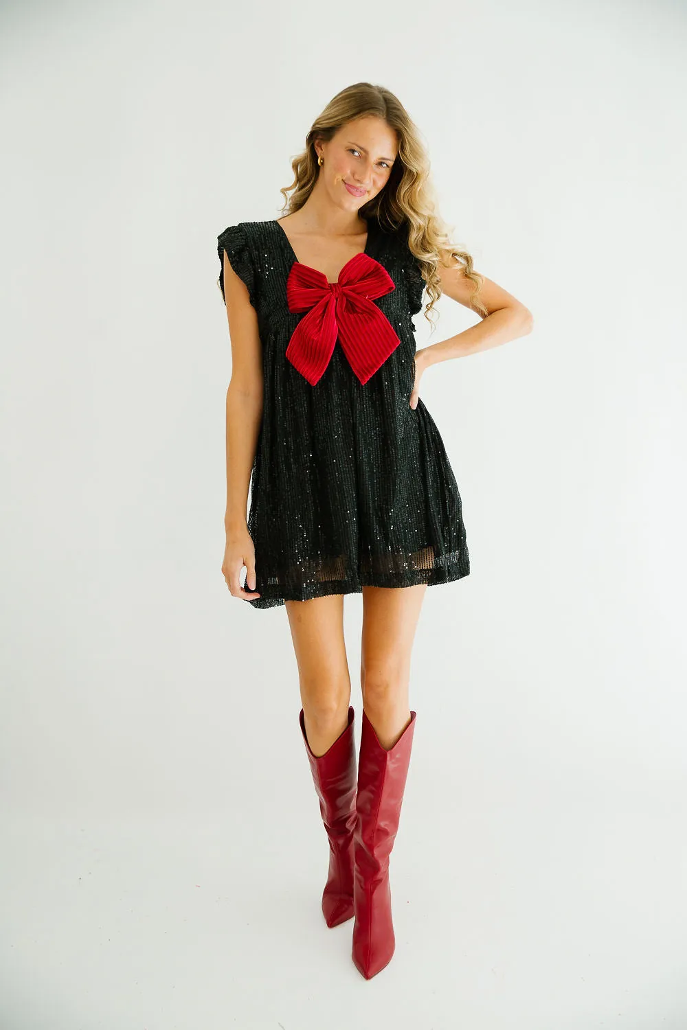 WRAP ME UP SEQUIN ROMPER