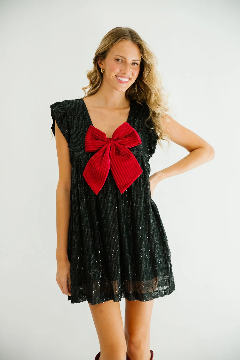 WRAP ME UP SEQUIN ROMPER