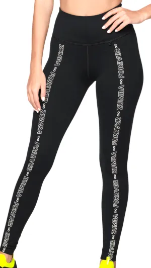 Zumba Forever High Waisted Ankle Leggings