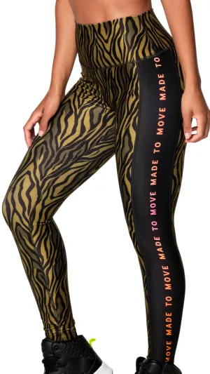 Zumba Wild High Waisted Ankle Leggings